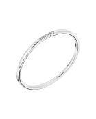 Bague Alliance Humilité Diamants 0.02 ct or blanc