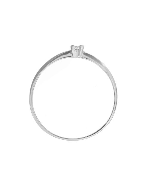 Bague Pure Diamant 0.01 ct or blanc