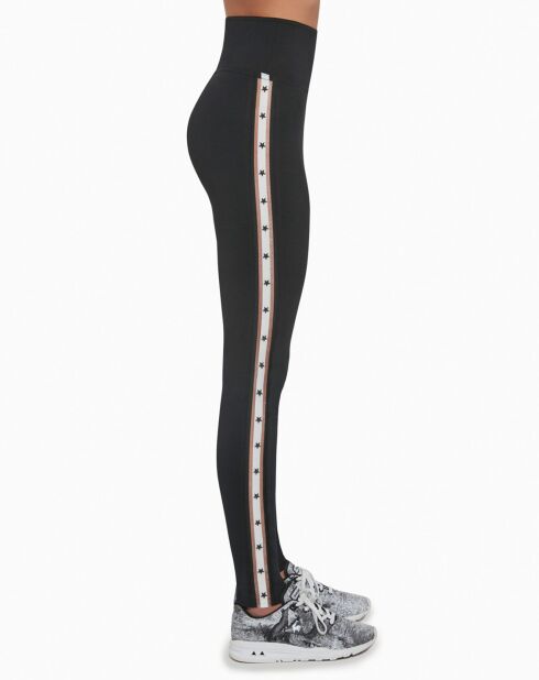 Zwarte sportlegging met sterren