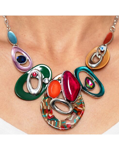 Collier Corcoval multicolore