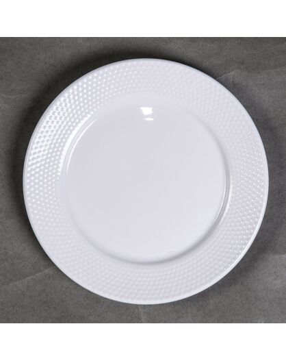 Service de table Serenity en Porcelaine blanc - 18 pièces