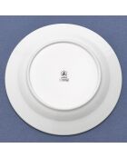 6 Assiettes plates Serenity en Porcelaine blanches - D.27 cm