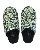 Chaussons Triangle imprimés vert/blanc