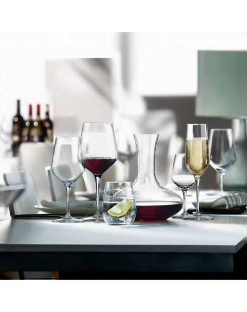 6 Flûtes à champagne Electra transparentes - 23 cl