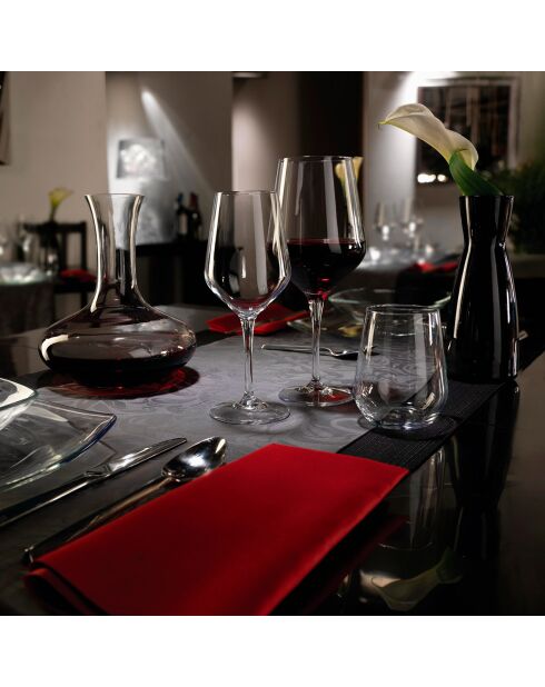 6 Verres à vin Electra transparents - 35 cl