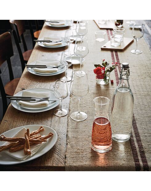 6 Verres à vin Electra transparents - 35 cl