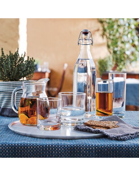 6 transparente Gina Longdrinkgläser - 28 cl