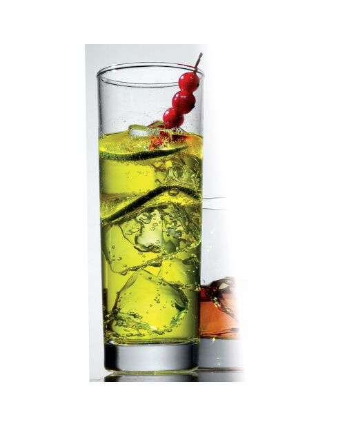 6 transparente Gina Longdrinkgläser - 28 cl