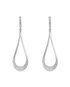 Boucles d'oreilles Gouttes d'amour précieuse Diamants 0.29 ct or blanc