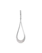 Boucles d'oreilles Gouttes d'amour précieuse Diamants 0.29 ct or blanc