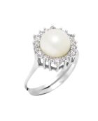Bague Joaillerie Argent Perle d'Eau Douce blanche