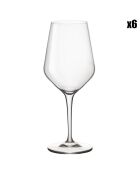 6 Verres à vin Electra transparents - 35 cl
