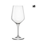 6 Verres à vin Electra transparents - 44 cl
