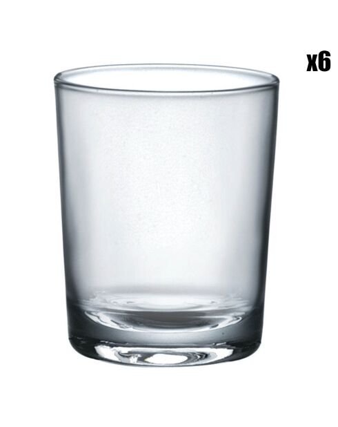 6 transparente Caravelle-Gläser - 15 cl