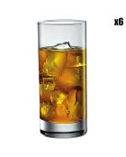 6 transparente Gina Longdrinkgläser - 28 cl