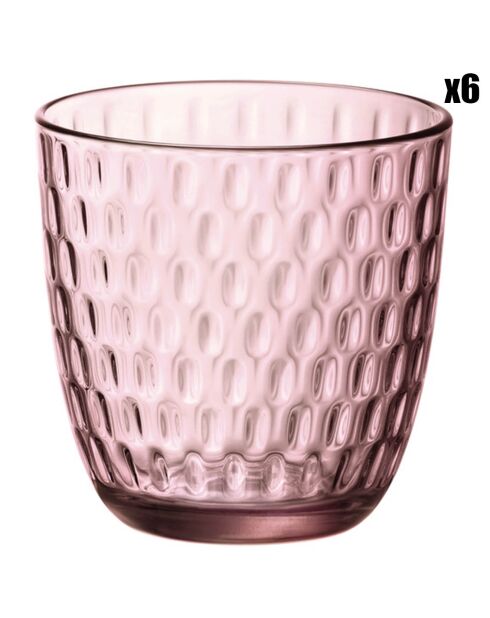 6 Verres Slot roses - 29 cl