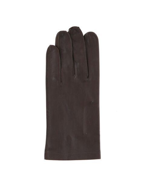 Gants en Cuir d'Agneau non doublés marron