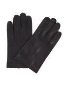 Gants en Cuir d'Agneau doublure Soie marron foncé