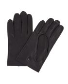 Gants en Cuir d'Agneau doublure Soie marron foncé