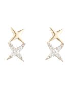 Boucles d'oreilles doubles étoiles Or Jaune