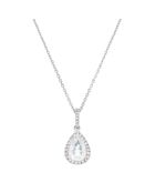 Rosace Topaz Anhänger aus Weißgold