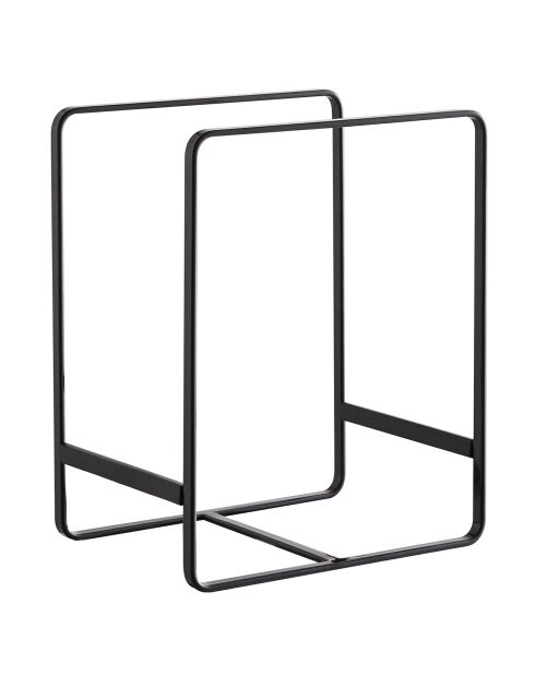 Rangement pour assiettes noir - 11.5x16x20 cm