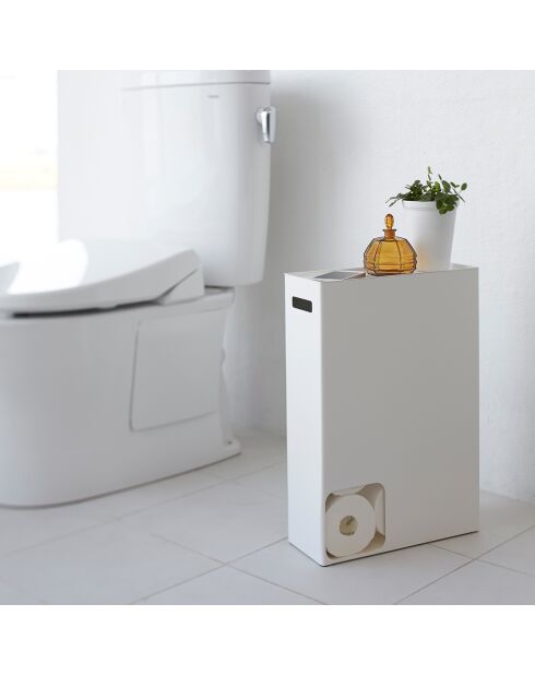Rangement papier-toilette blanc - 33x12.5x48 cm