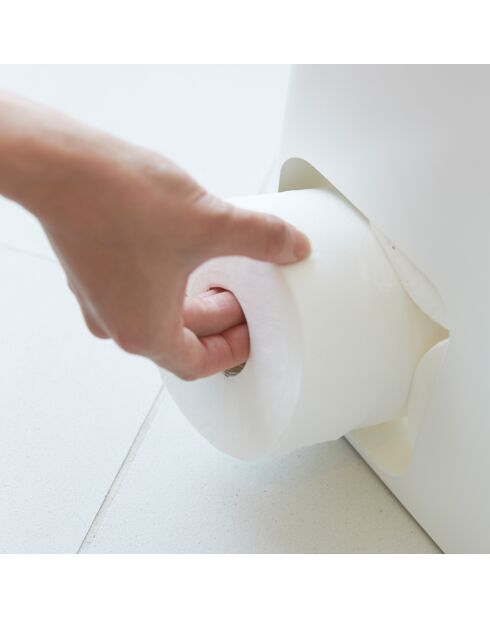 Rangement papier-toilette blanc - 33x12.5x48 cm