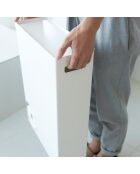 Rangement papier-toilette blanc - 33x12.5x48 cm