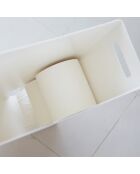 Rangement papier-toilette blanc - 33x12.5x48 cm