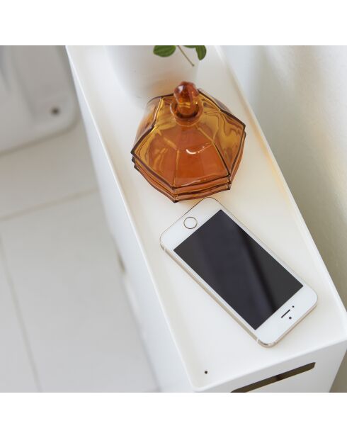 Rangement papier-toilette blanc - 33x12.5x48 cm