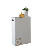 Rangement papier-toilette blanc - 33x12.5x48 cm