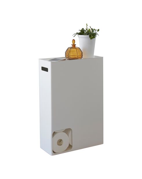 Rangement papier-toilette blanc - 33x12.5x48 cm