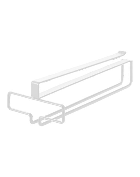 Porte-verres à suspendre blanc - 11x26x7 cm