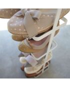 Étagère à chaussures blanche - 22x18x77.5 cm
