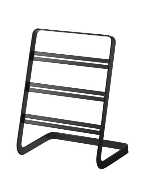 Soporte para pendientes negro de 3 niveles, 15,2 x 10,3 x 19,7 cm