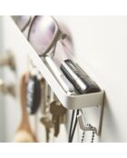 Porte-clés magnétique blanc - 24.5x4.5x6 cm