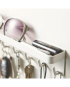 Porte-clés magnétique blanc - 24.5x4.5x6 cm