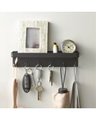 Schwarzer magnetischer Schlüsselbund - 24,5 x 4,5 x 6 cm