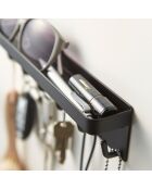 Schwarzer magnetischer Schlüsselbund - 24,5 x 4,5 x 6 cm