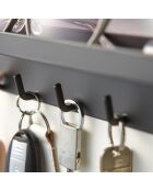 Schwarzer magnetischer Schlüsselbund - 24,5 x 4,5 x 6 cm