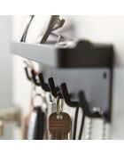 Schwarzer magnetischer Schlüsselbund - 24,5 x 4,5 x 6 cm