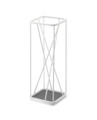 Porte-parapluies blanc - 17x17x45.5 cm