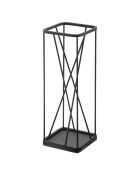 Porte-parapluies noir - 17x17x45.5 cm
