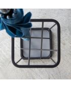 Porte-parapluies noir - 17x17x45.5 cm