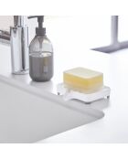 Porte-savon blanc - 11x10 cm