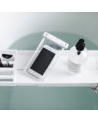Support baignoire ajustable blanc - 75x15.5x4.5 cm