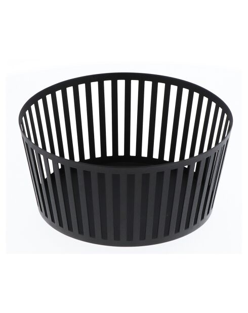 Zwarte fruitmand - 21,5x21,5x10 cm