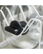 Rangement extensible pour couvercles & casseroles blanc - 45x20x17.5 cm