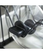 Rangement extensible pour couvercles & casseroles noir - 45x20x17.5 cm